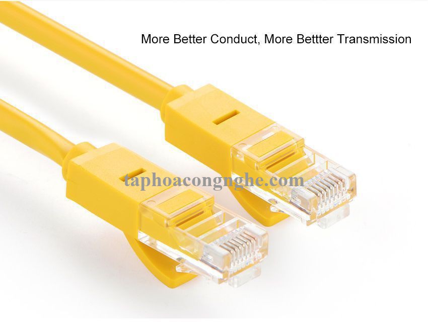 Ugreen 60815 15M màu Vàng Cáp mạng LAN CAT5E UTP NW103 30060815